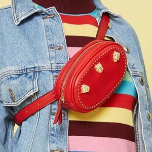 Brand new 🔥 Red Studded Panther belt Bag / funny pack Topshop